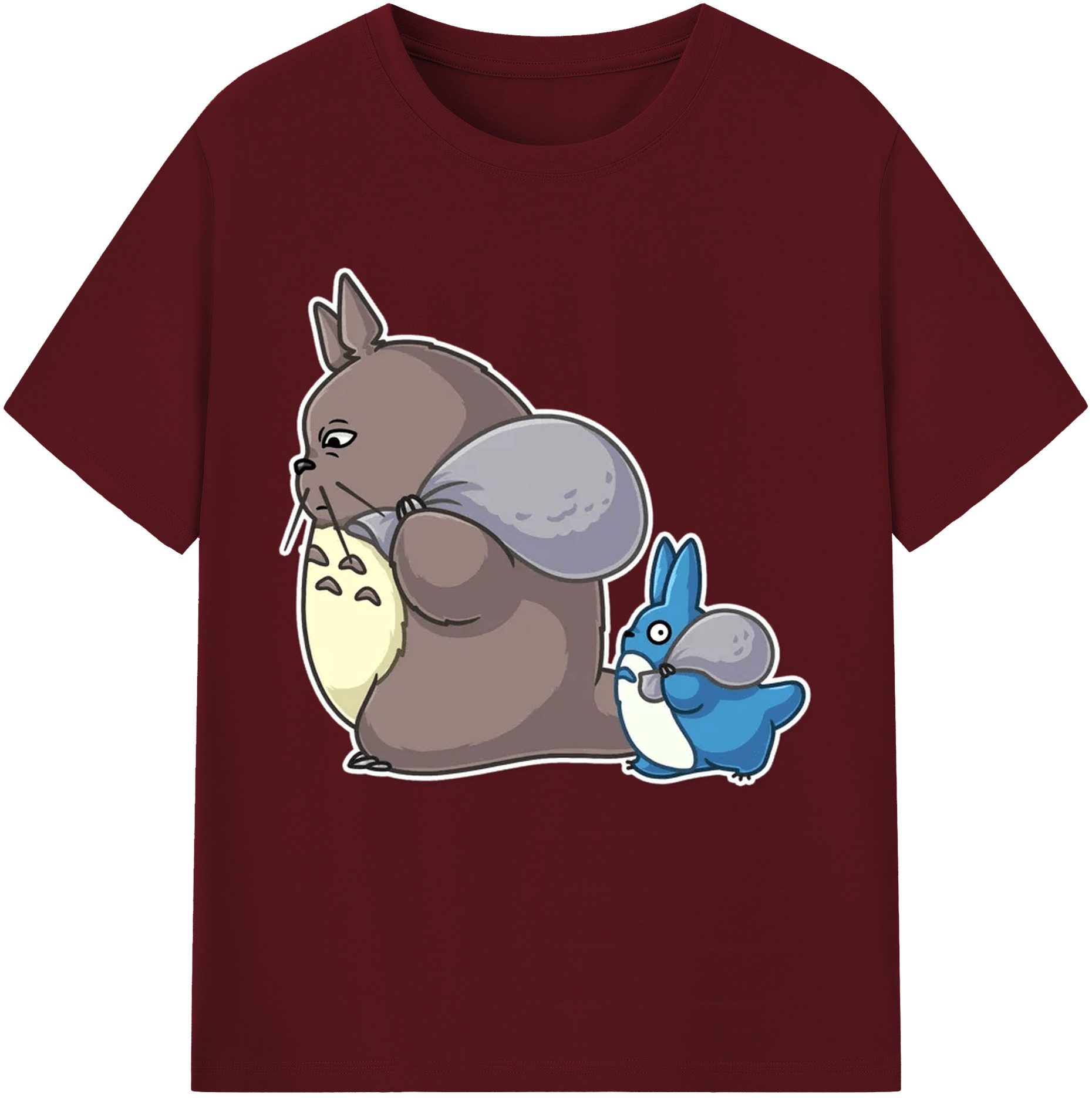 （画像用） となりのトトロ 草壁メイ 草壁サツキ My Neighbor Totoro Satsuki Kusakabe Mei Kusakabe 綿100％半袖Tシャツ（フロントプリント）